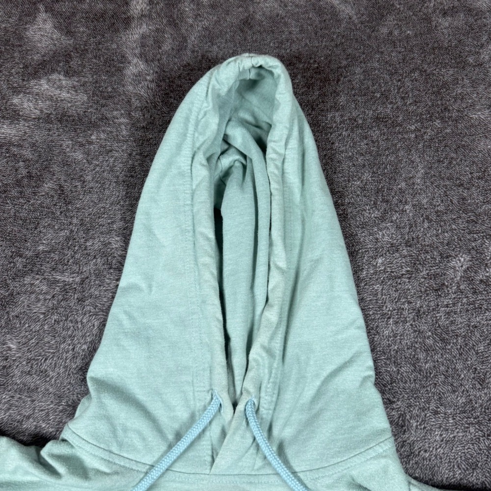 The North Face Mens XL Never Stop Exploring Hoodie Long Sleeve Tee Seafoam Green - Picture 2 of 8